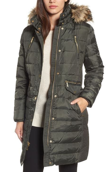 nordstrom michael kors parka|Michael Kors Faux Shearling Collar Parka .